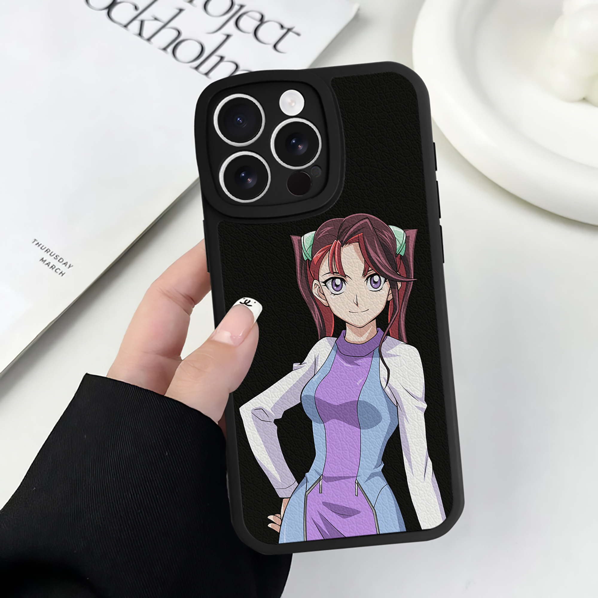 遊☆戯☆王 Yu-Gi-Oh! 【iPhone 16シリーズ対応】シリコンスマホケース（レザー調） 材質：シリコン